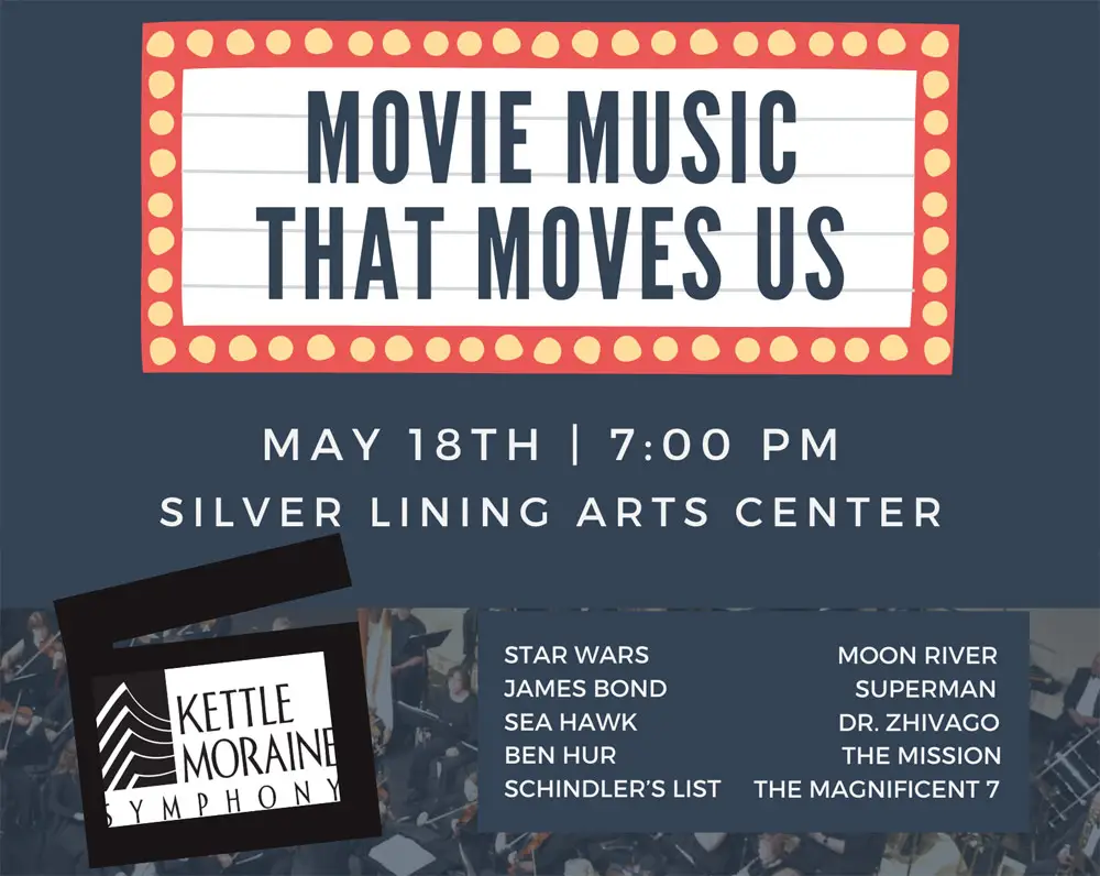 Graphic for KMS spring concert, Movie Music That Moves Us